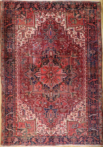 R3357 Antique Heriz Persian Carpet