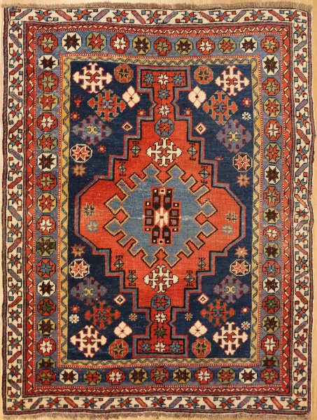 R2882 Antique Kazak Rug