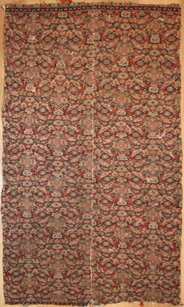 R6474 Antique Persian Senneh Kilim