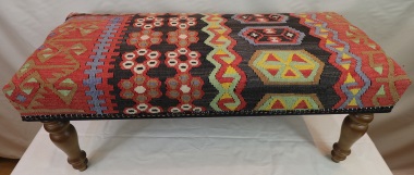 R7028 Antique Kilim Bench Stools