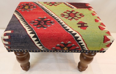 R7042 Antique Kilim Footstools