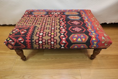 R5962 Antique Kilim Ottoman Coffee Table