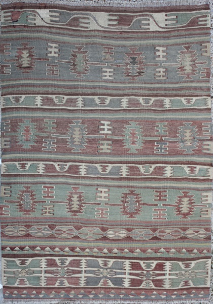 R2624 Antique Kilim Rug Turkish