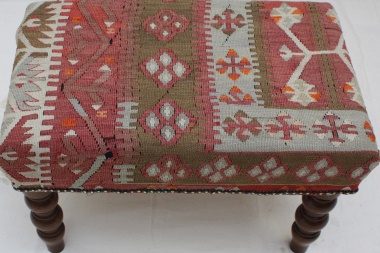 R4710 Antique Kilim Stool