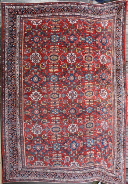 R7312 Antique Large Persian Mahal Carpet