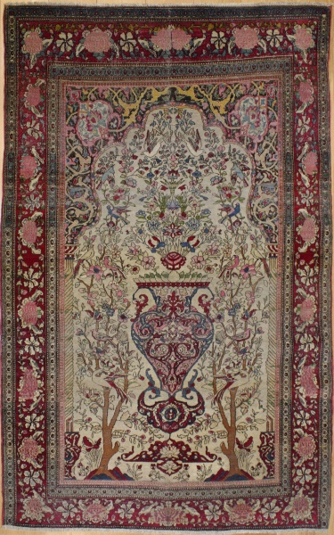 R8459 Antique Persian Isfahan Rug
