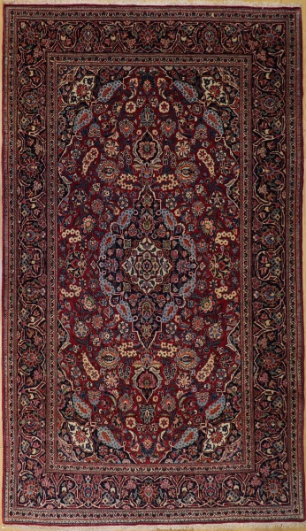 R7766 Antique Persian Kashan Carpet