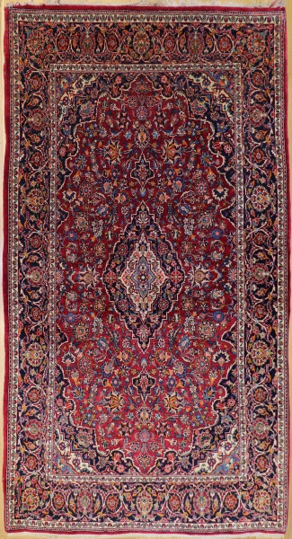 R8315 Antique Persian Kashan Rug