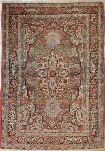 R8316 Antique Persian Kerman Rug