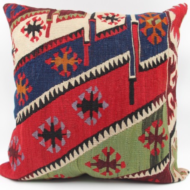 XL446 Antique Persian Kilim Cushion Cover