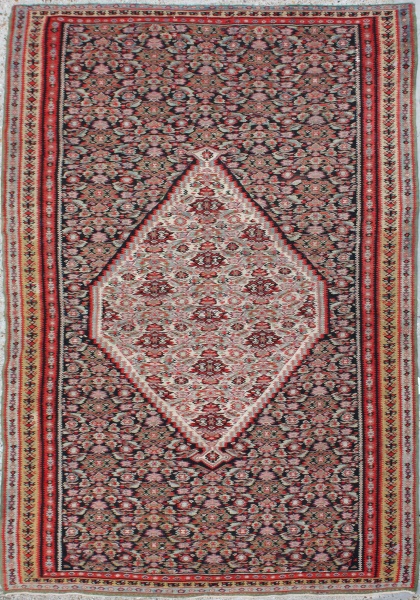 R2669 Antique Persian Senneh Kilim