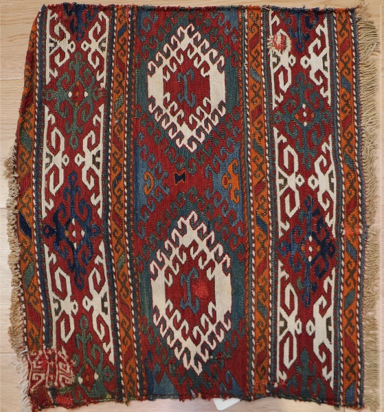 R7553 Antique Persian Shahsavan Soumak