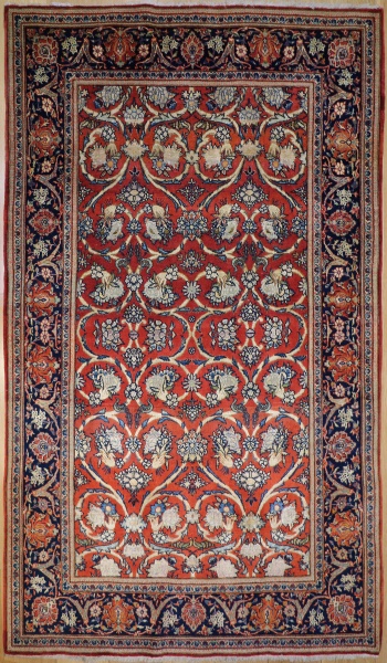 Antique Persian Silk And Wool Kashan, Are Persian Rugs Wool