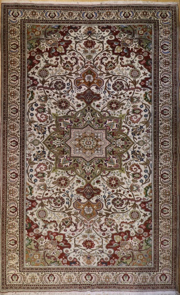 R2974 Antique Persian Tabriz Carpet