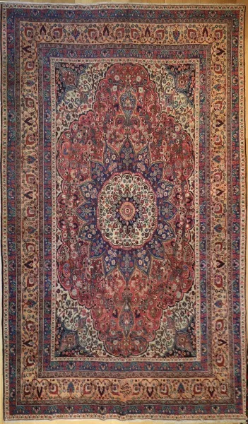 R1124 Antique Persian Tabriz Carpet