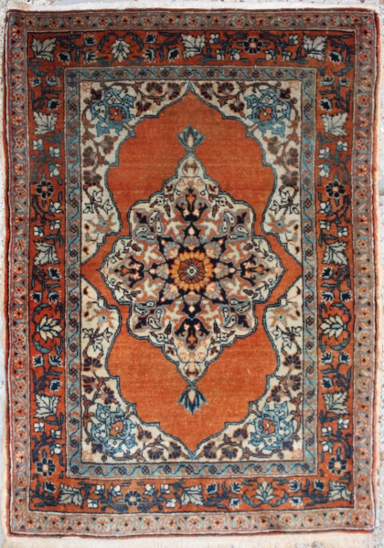 R850 Antique Persian Tabriz Rug