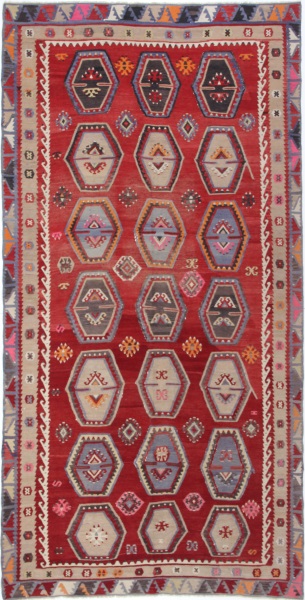 R6392 Antique Sarkisla Kilim