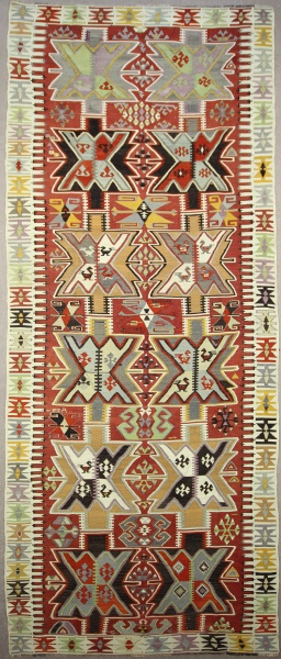 R7606 Antique Turkish Adana Kilim Runner