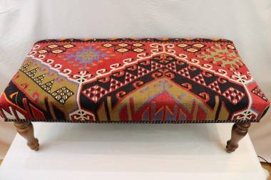 Antique Turkish Bench Kilim Stools R5965