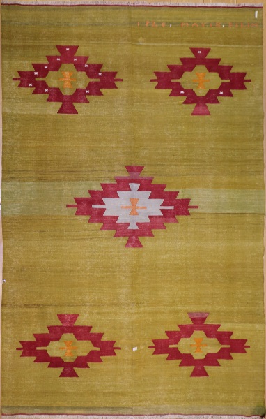 R3519 Antique Turkish Cal Kilim Rug