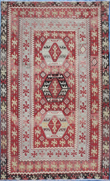 R7110 Antique Turkish Esme Kilim