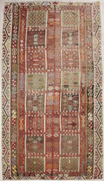 R4306 Antique Turkish Kayseri Kilim