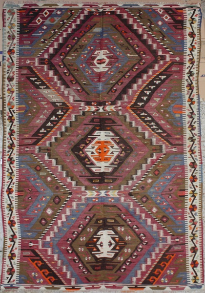 F1200 Antique Turkish Kayseri Kilim Rugs