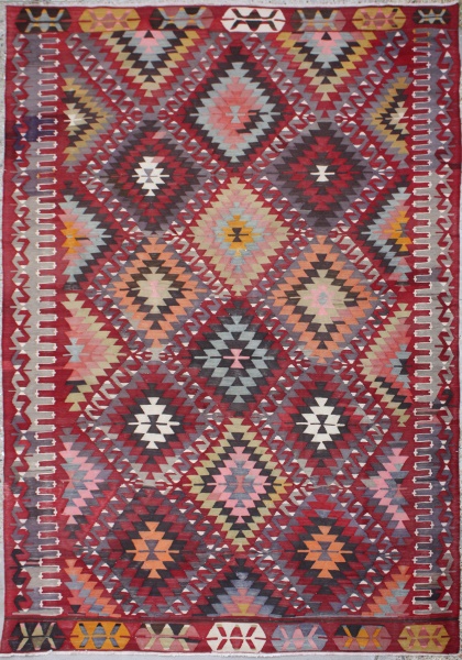 R6404 Antique Turkish Kilim