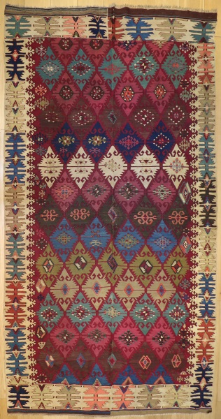 R6924 Antique Turkish Kilim