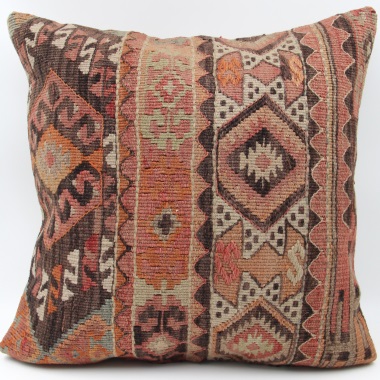 L535 Antique Turkish Kilim Cushion Cover