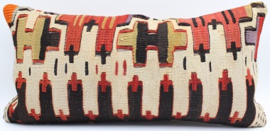 D64 Antique Turkish Kilim Cushion Cover