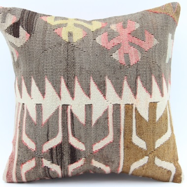 S241 Antique Turkish Kilim Pillow Cover