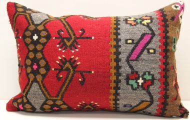 D270 Antique Turkish Kilim Pillow Cover