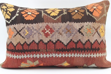 D278 Antique Turkish Kilim Pillow Cover