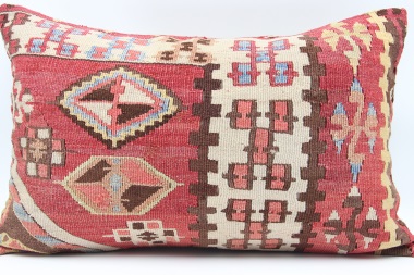 D282 Antique Turkish Kilim Pillow Cover