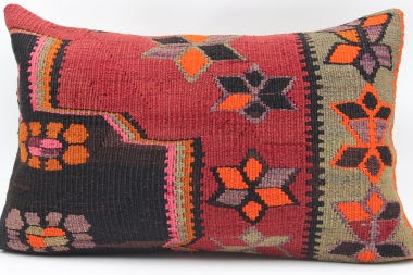 D292 Antique Turkish Kilim Pillow Cover