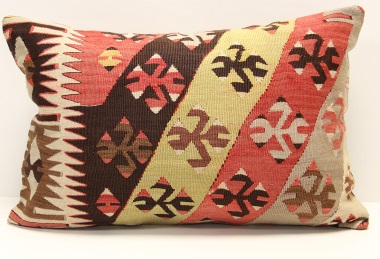 D292 Antique Turkish Kilim Pillow Cover