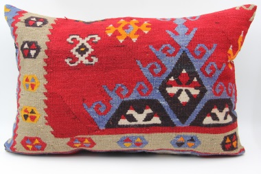 D295 Antique Turkish Kilim Pillow Cover