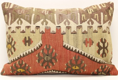 D295 Antique Turkish Kilim Pillow Cover