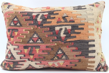 D235 Antique Turkish Kilim Pillow Cover