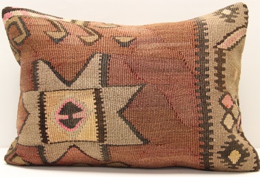 D237 Antique Turkish Kilim Pillow Cover