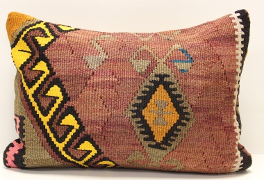 D244 Antique Turkish Kilim Pillow Cover