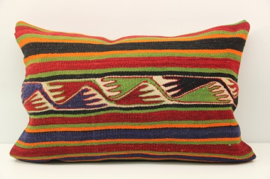 D397 Antique Turkish Kilim Pillow Cover