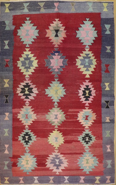 R8910 Antique Turkish Kilim Rug