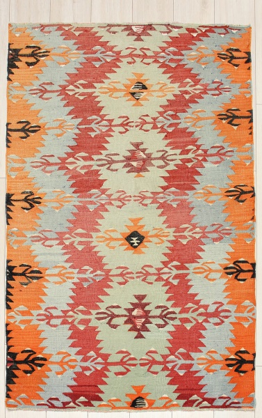 R5458 Antique Turkish Kilim Rug