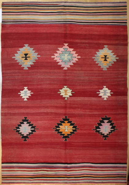 R8036 Antique Turkish Kilim Rug