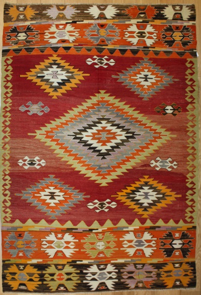 Antique Turkish Kilim Rug R8038