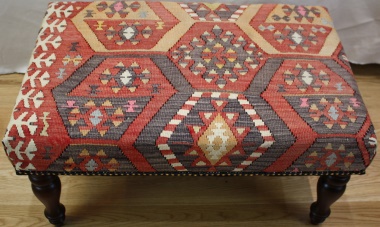 R4746 Antique Turkish Kilim Stools