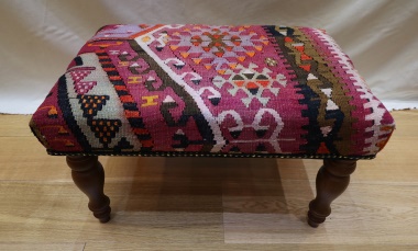 R4058 Antique Turkish Kilim Stools