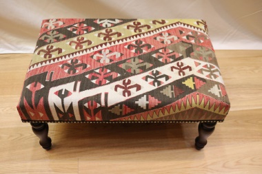 R4747 Antique Turkish Kilim Stools